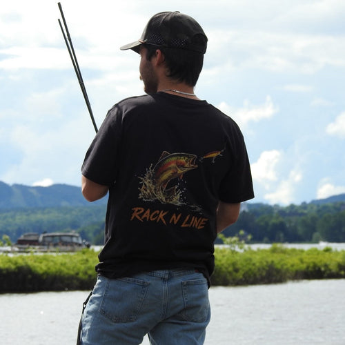 Rack N Line Bass Strike Tee – Black